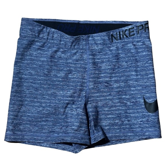 Nike Pro Shorts Blue Dri-FIT Size Medium - Picture 1 of 3